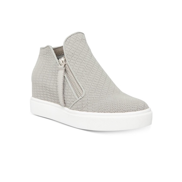 Steve Madden Camden Wedge Sneaker, Grey, size 8 - Picture 1 of 5
